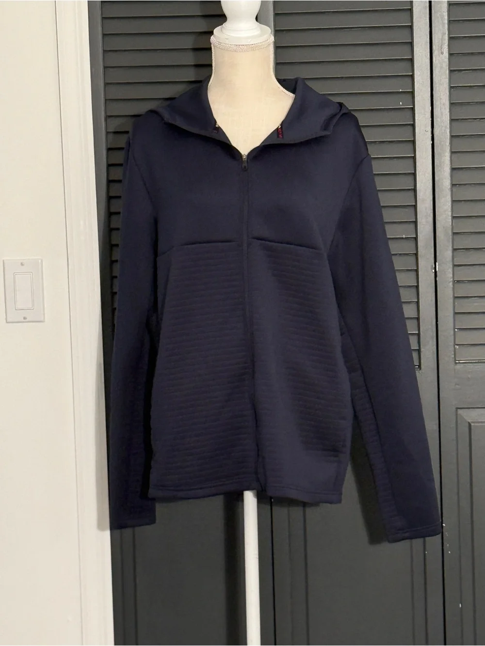 Spyder Active Men's Full Zip Hoodie Jacket Navy Blue Athletic Performance Size M